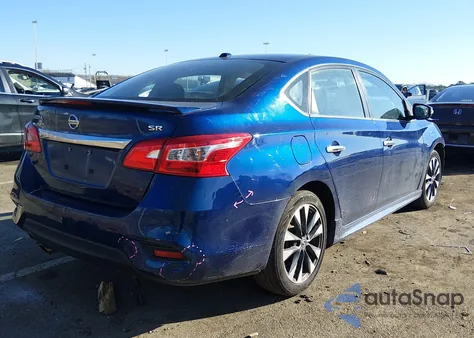 2019 Nissan Sentra Sr z USA, uszkodzony, nr VIN 3N1AB7AP8KY222087